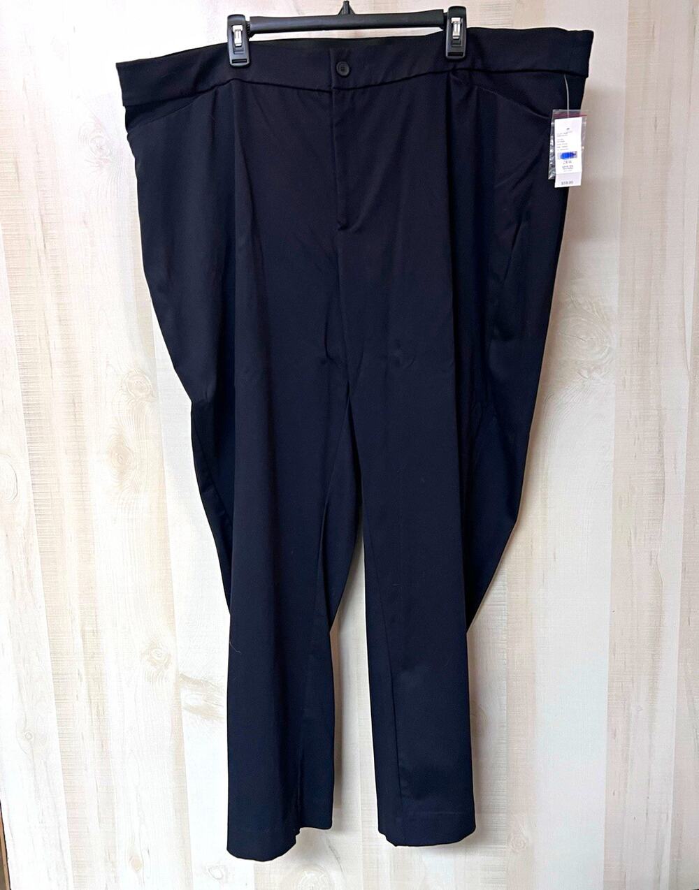 Catherines Black Pants Straight Leg Universal - NWT - Size 28